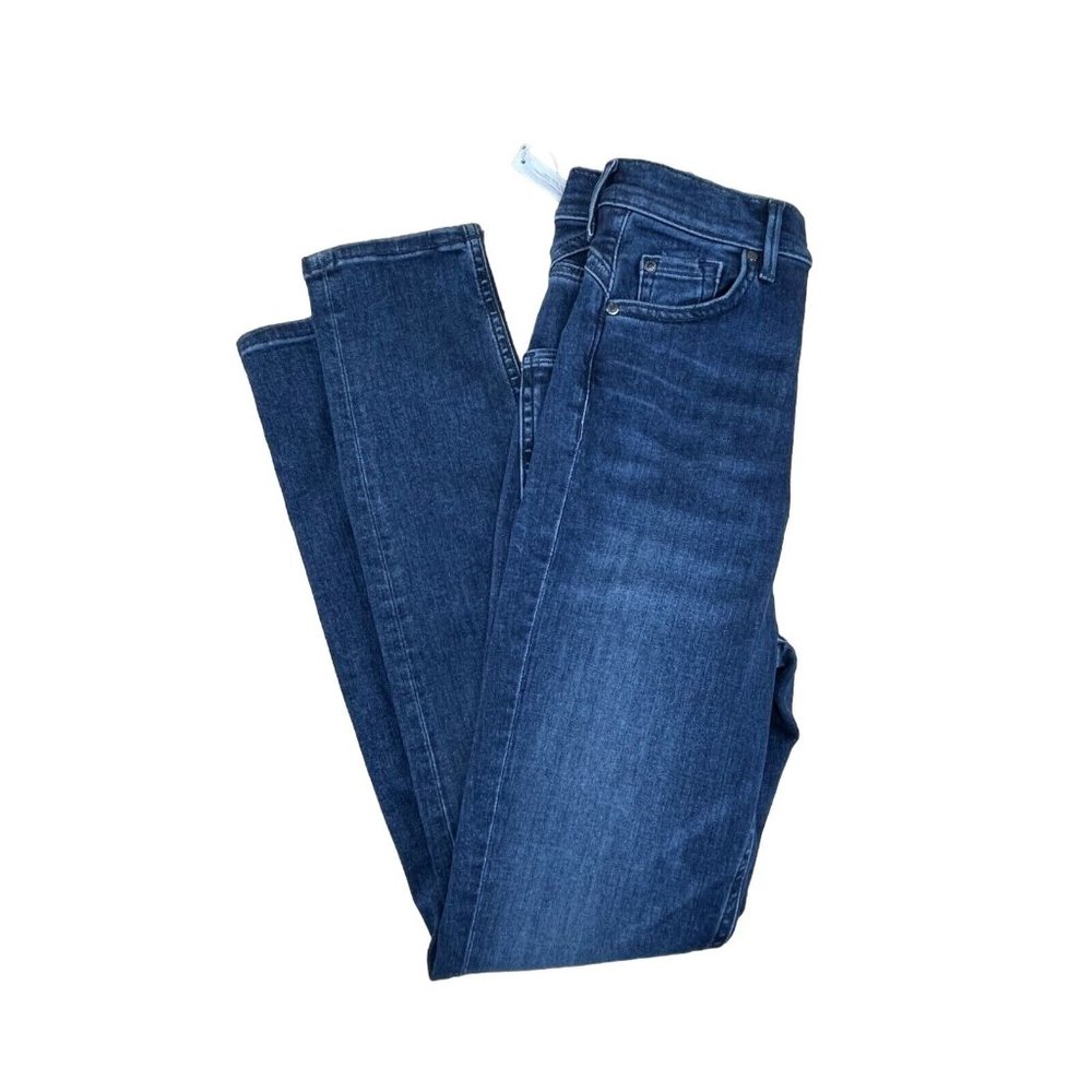 H&M Women's Size 2 Medium Wash Blue Denim Super Skinny Shaping Hi Rise Jeans NWT